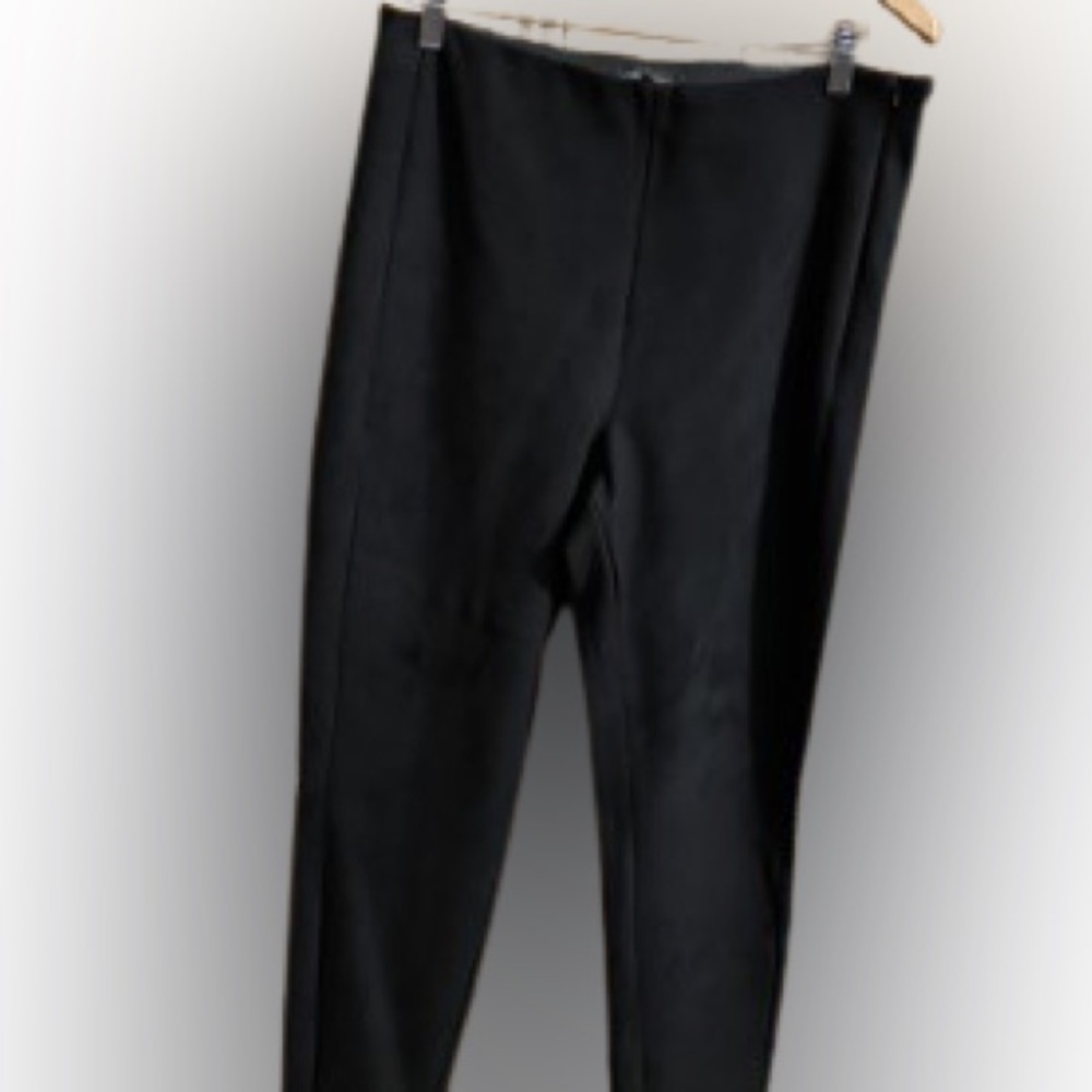 Banana Republic, women’s black faux suede pants, size 14